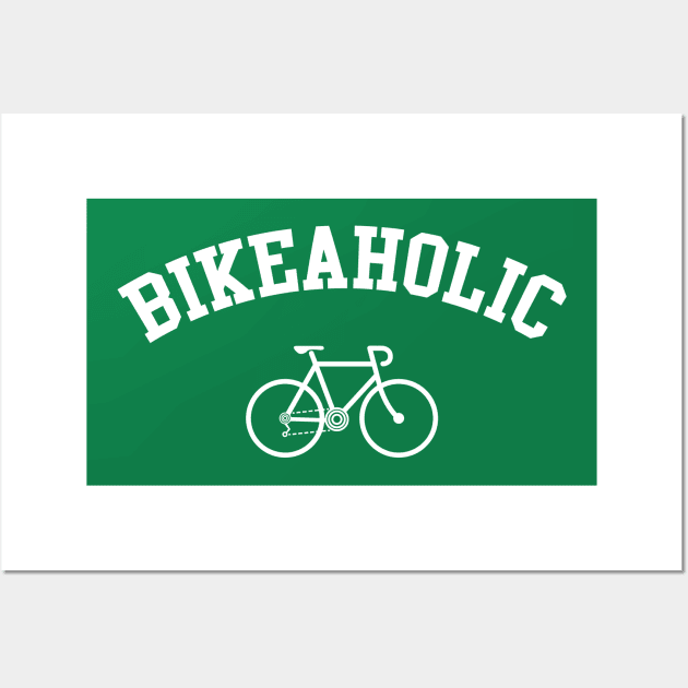 BIKEAHOLIC road bike Wall Art by reigedesign